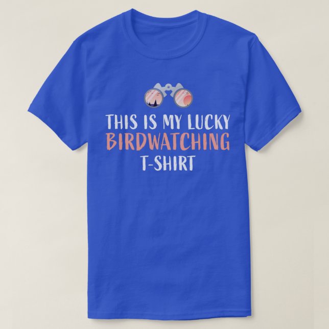 Camiseta Este é o meu sortudo Birdwatch Ornithology Fan Gif (Frente do Design)