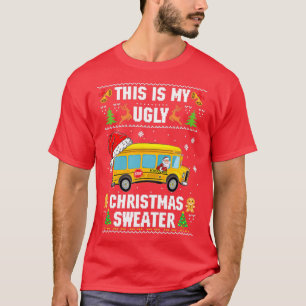 Camiseta Este É O Meu Suave Ônibus De Natal