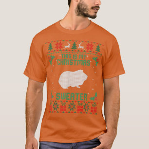 Camiseta Este É O Meu Sueco De Natal Pinto De Porco