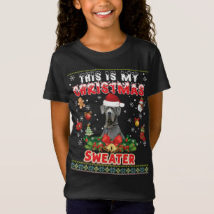 Camiseta Este É O Meu Suor De Natal, Um Grande Cachorro De