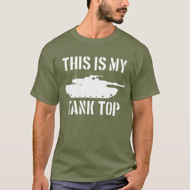 Camiseta Este É O Meu Tanque De Cima Abrams, Tank Militar E (Frente)