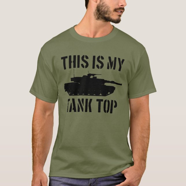 Camiseta Este É O Meu Tanque De Cima Abrams, Tank Militar E (Frente)