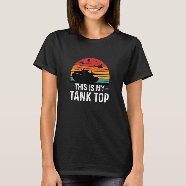 Camiseta Este É O Meu Tanque De Cima Roupa Militar (Frente)