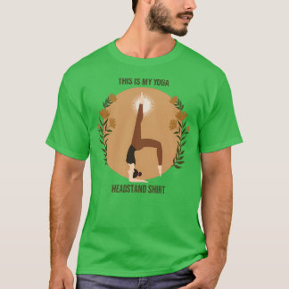Camiseta Este É O Meu Título De Ioga Legal, Yoga Headstand
