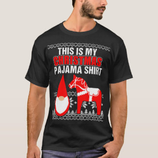 Camiseta Este É O Meu Tomt De Gnomo Do Cavalo Do Pajama Dal