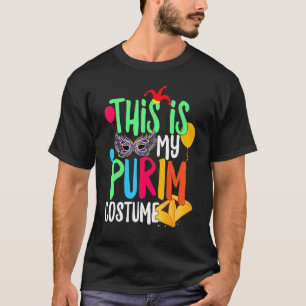 Camiseta Este é o meu traje de Purim Judaico Feliz Purim Ha