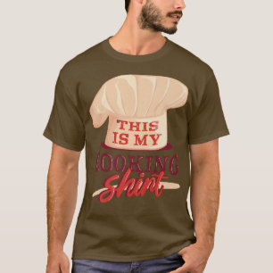 Camiseta Este é o meu uniforme de cozinhar