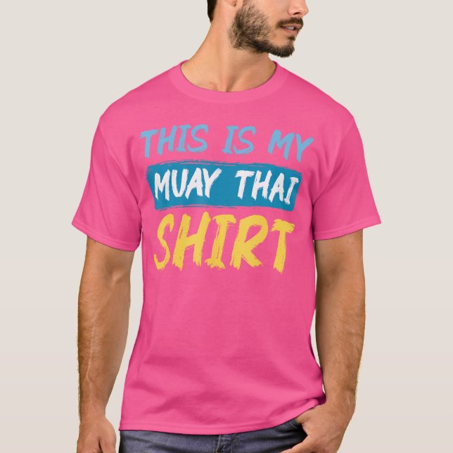 Camiseta Este É O Meu Uniforme De Hobby Engraçado Muay Tail (Frente)