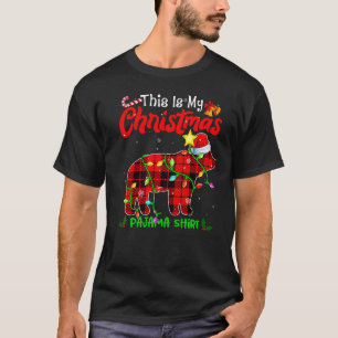 Camiseta Este É O Meu Urso De Panda De Natal Pajama Buffalo