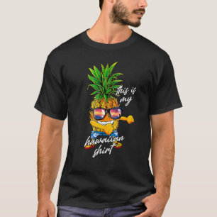 Camiseta Este É O Meu Verão De Abacaxi De Flores Havaianas