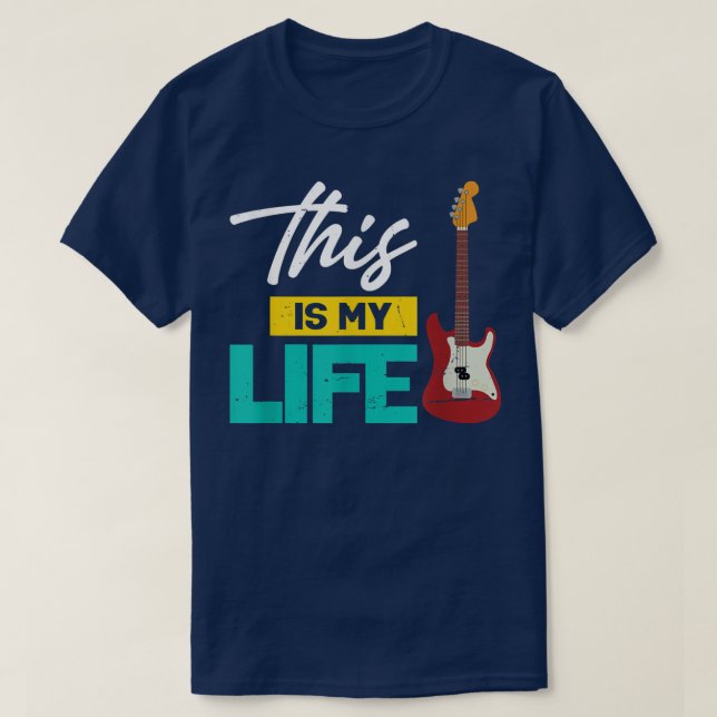 Camiseta Este É O Meu Violão Da Vida 2962 (Frente do Design)