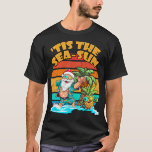 Camiseta Este É O Natal Da Época De Verão Da Praia Dos Papa