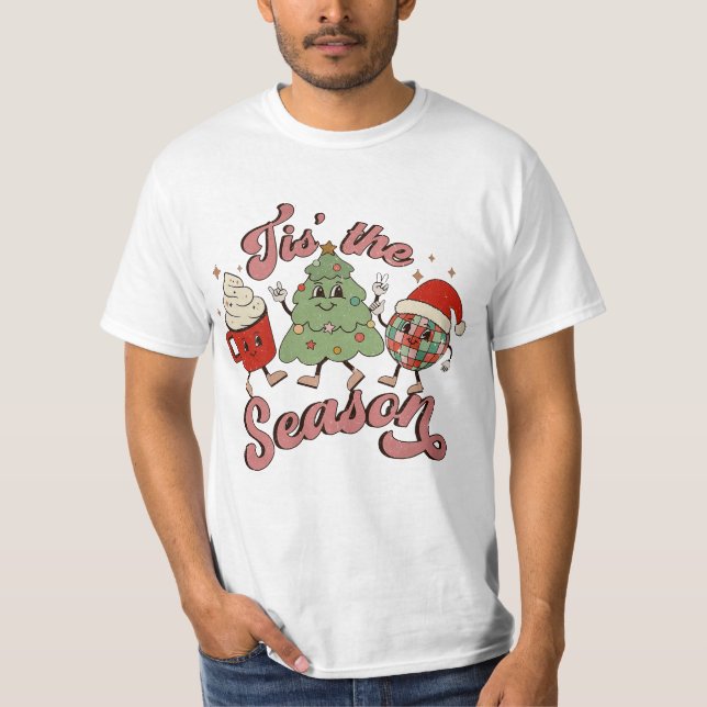 Camiseta Este É O Natal Da Época, Retro Natal, Xmas Sw (Frente)