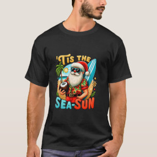Camiseta Este é o Natal da praia dos Papais noeis do Mar-So