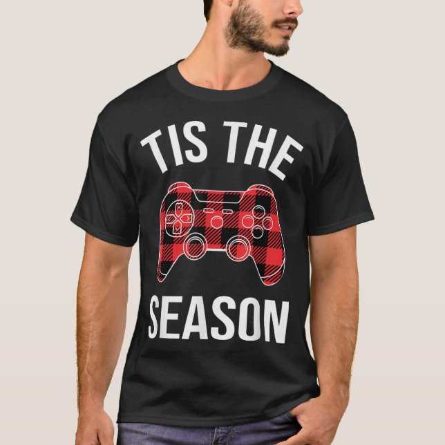 Camiseta Este É O Natal Do Jogo De Vídeo Da Xadrez Buffalo (Frente)