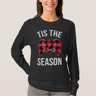 Camiseta Este É O Natal Do Jogo De Vídeo Da Xadrez Buffalo