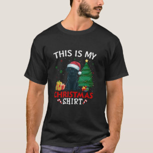 Camiseta Este é o Natal do Meu Cachorro Negra