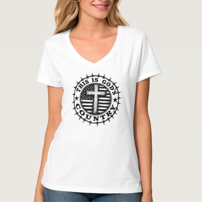 Camiseta Este é o país de Deus (Frente)