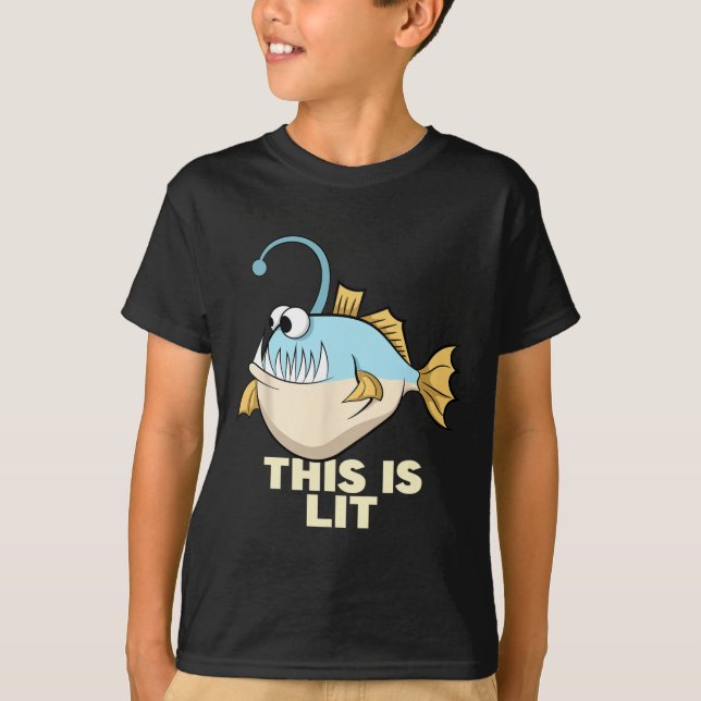 Camiseta Este É O Pescador Da Pesca De Monstro De Peixes (Frente)