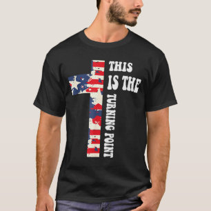 Camiseta Este É O Ponto de Mudança Design Cristão