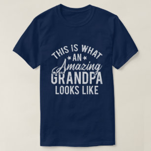 Camiseta Este É O Que Um Avô Incrível Parece Presente T-