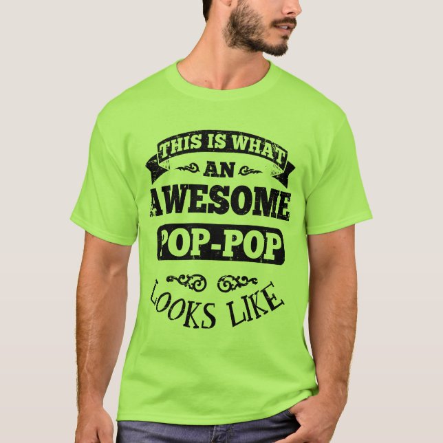 Camiseta Este é o que um pop impressionante do pop olha (Frente)