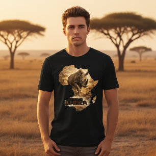 Camiseta Este É o Rinoceronte da África Orgulho Africano