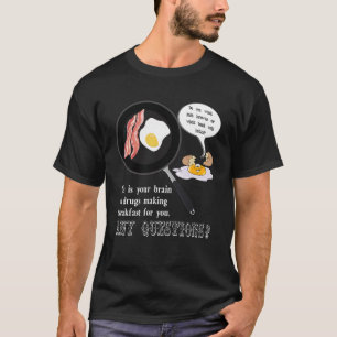 Camiseta Este é o seu cérebro no café da manhã com Fazeres