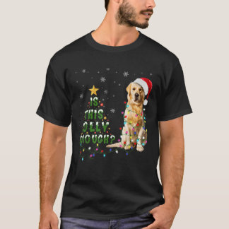 Camiseta Este É O Suficiente Papai noel De Luz De Retriever