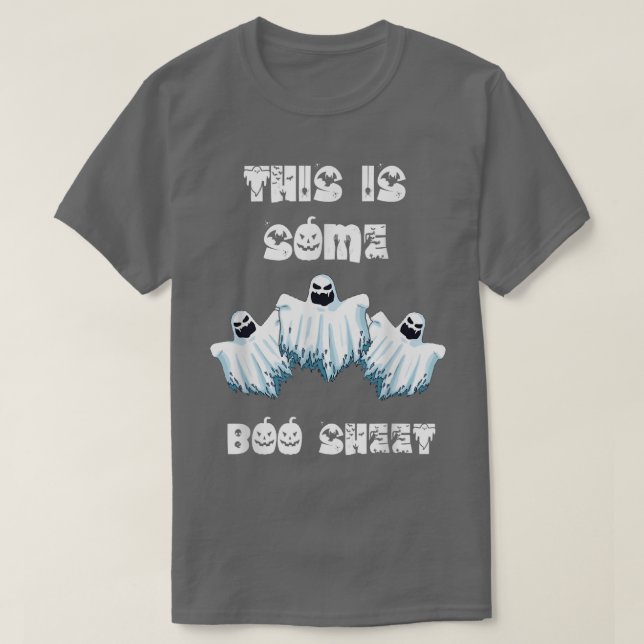 Camiseta Este É Um Bloco Engraçado Fantasma Halloween Costu (Frente do Design)