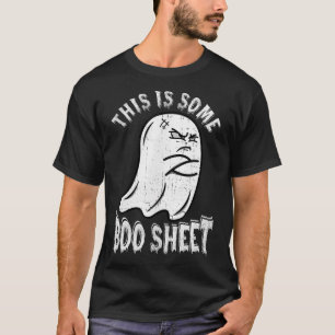 Camiseta Este É Um Brinde De Boo Folha De Halloween.