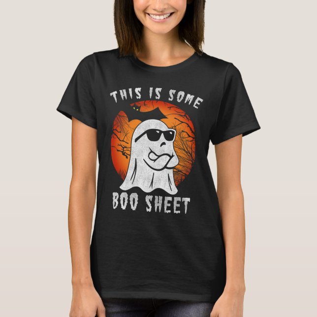 Camiseta Este É Um Brinde De Boo Sheet Halloween. (Frente)