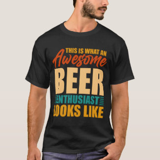 Camiseta Este É Um Fã Incrível de Cerveja Parece