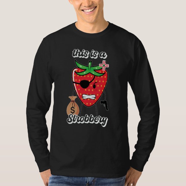 Camiseta Este é um fantasia de carnaval de morango (Frente)