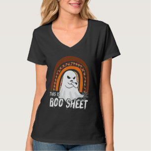 Camiseta Este é um fantasma de folha de boo traje de hallow