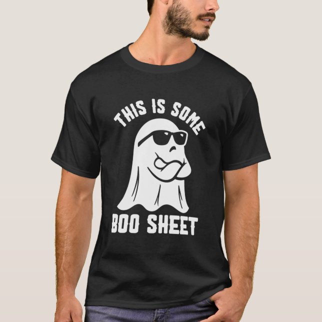Camiseta Este É Um Fantasma De Halloween De Folha De Boo (Frente)