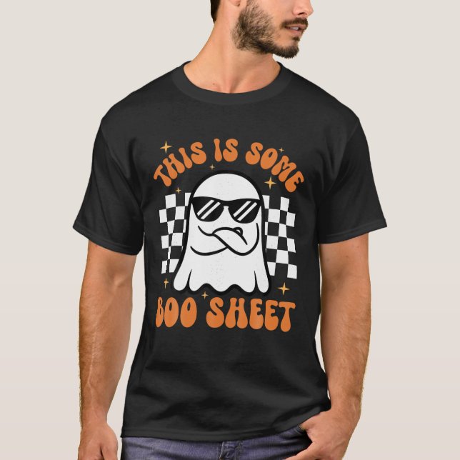 Camiseta Este É Um Ghost Fiducioso De Halloween (Frente)
