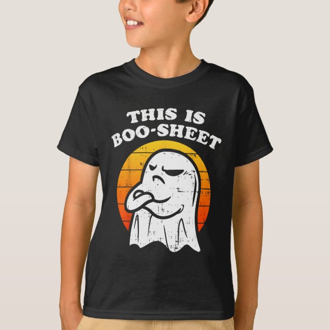 Camiseta Este É Um Ghost Ghost Halloween Garotas (Frente)