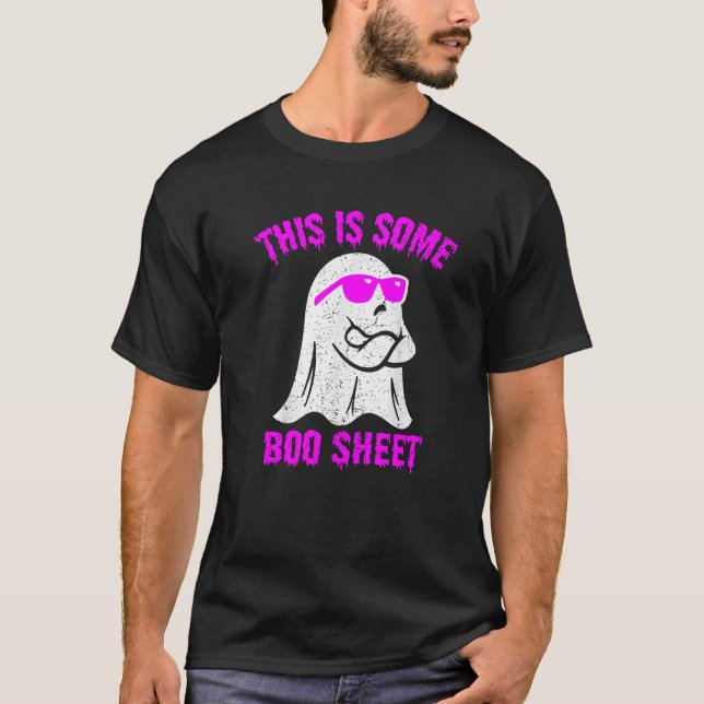 Camiseta Este É Um Ghost Men De Dia de as Bruxas engraçado  (Frente)