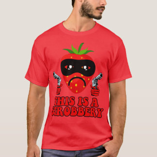 Camiseta Este É Um Morango Engraçado De Strobbery