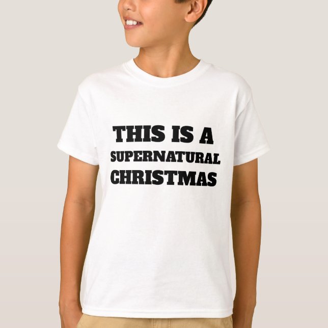 Camiseta Este é um Natal Supernatural (Frente)