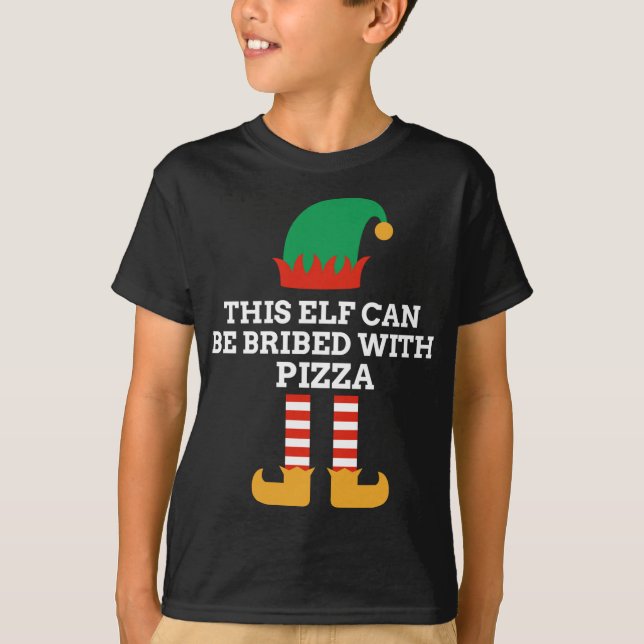 Camiseta Este Elf Pode Ser Subornado Com Papais noeis De Pi (Frente)