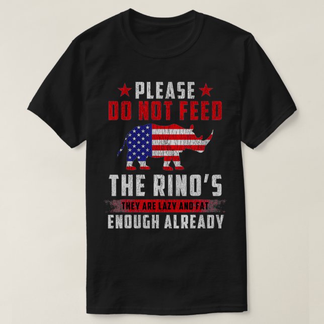 Camiseta Este Engraçado Anti-RINO Republicano Apenas Em Nom (Frente do Design)