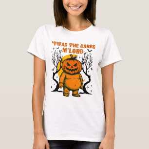 Camiseta Este Era O Carboidrato De Gordura Pumpkin Retro Sp