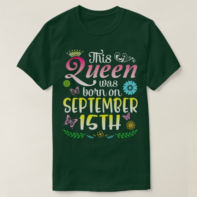 Camiseta Este Foi O Nascer Do Parabéns 15 De Setembro Para (Frente do Design)