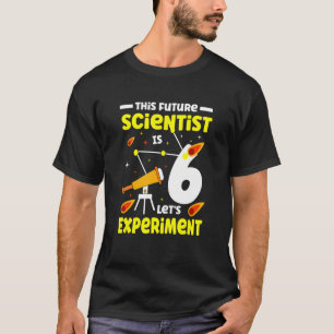 Camiseta Este Futuro Cientista É Feliz Com 6 Experimentos D