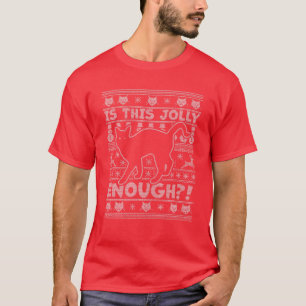 Camiseta Este Gato Jolly É Suficiente - Gato Preto - Crist
