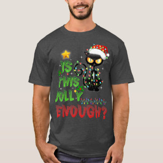 Camiseta Este Gato Negro Chega De Feliz Natal?