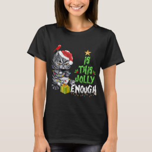 Camiseta Este Gato Negro Chega De Feliz Natal?