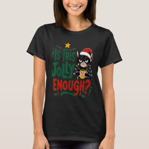 Camiseta Este Gato Negro Chega De Feliz Natal?
